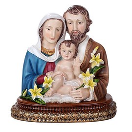 Pacific Giftware The Holy Family Mary Joseph Jesus Christians Catholic Collectible Religious Sculpture 10.25 Inch Tall