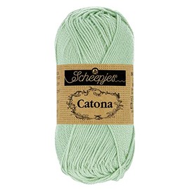 Scheepjes - Scheepjes 402 Silber Grün Catona Garn - 10x50g