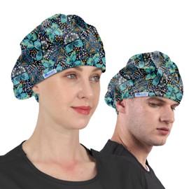 GUOER Hat Bouffant Cap One Size Multi Color (Green)