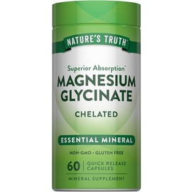 Nature's Truth Magnesium Glycinate 665Mg, 60 Count