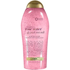 OGX Pink Sea Salt & Rosewater Gentle Soothing Body Scrub, 577 milliliters