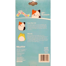 kellytoy Original Squishmallow BFF Necklaces Cam & Wendy NEW