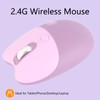 Wireless Mouse BT5.1 Or 2.4GHz Silent Click Adjustable DPI Auto