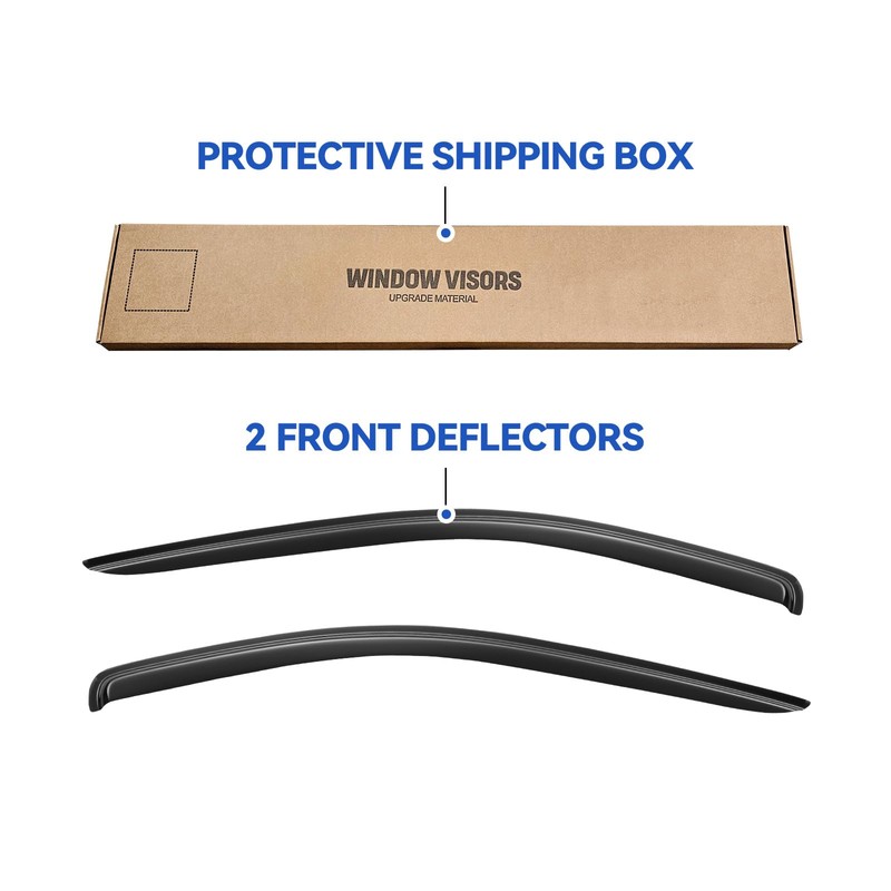 Window Visors Rain Guards Shield for 2002-2008 Dodge Ram 1500