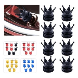 8pzs Tapones Llantas Válvula Corona Para Auto Moto Bici