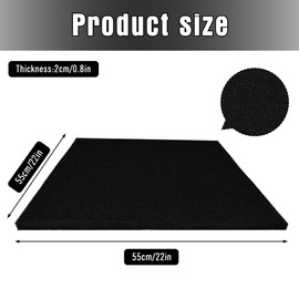 FEICHANGHAO 22'' Square No Splatter Pad, Oil Drain Splash Pad Fits Most Oil Drains Anti Splash Oil Change Mat for Car Changing Oil Transmission Drain Pan