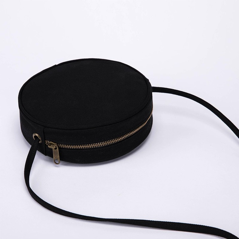 YONBEN - Bolso cruzado circular para mujer, de nailon con