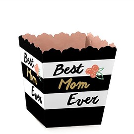 Best Mom Ever - Party Mini Favor Boxes - Mother's Day Party Treat Candy Boxes - Set of 12