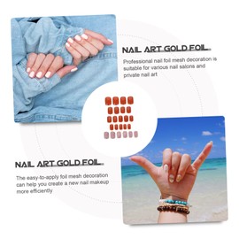 WOONEKY 1set Delicate Pumpkin Short Press Nails Detachable Decorative False Nail Art for Girls for Salon Home Manicure Safe Scratch Resistant Design Create Unique Looks