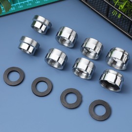 OSALADI Kit De Adaptador De Grifo De Latón Para Jardín y Fregadero - Macho/Hembra Para Aireador