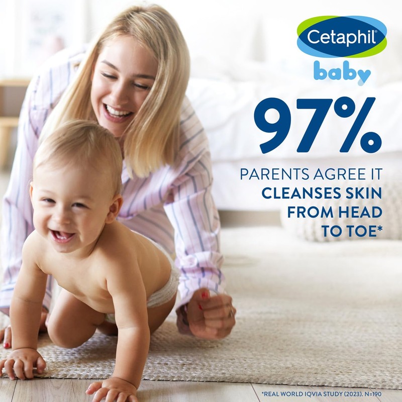 Cetaphil Baby Calendula Wash and Shampoo 400ml, for Baby's Sensitive
