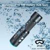 Sea frogs Underwater Diving Flashlight, 900 Lumens, 100M Waterproof, Black