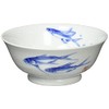 Hama Pottery Hasami Wagamiyaki, Wayama Kiln, Menbowl, Dyed Fish Crest