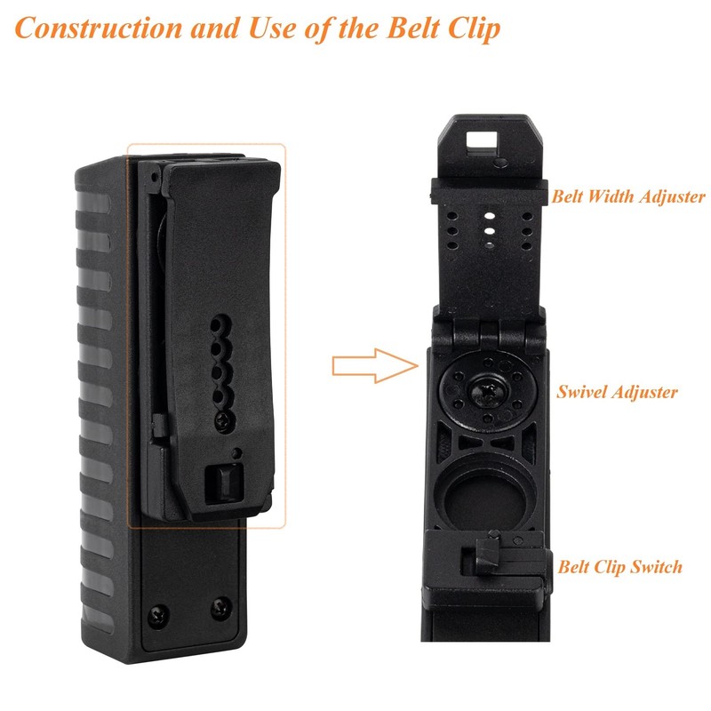 TACNEX Baton Holder w/Duty Belt/MOLLE Rotatable Clip Police Baton Holster