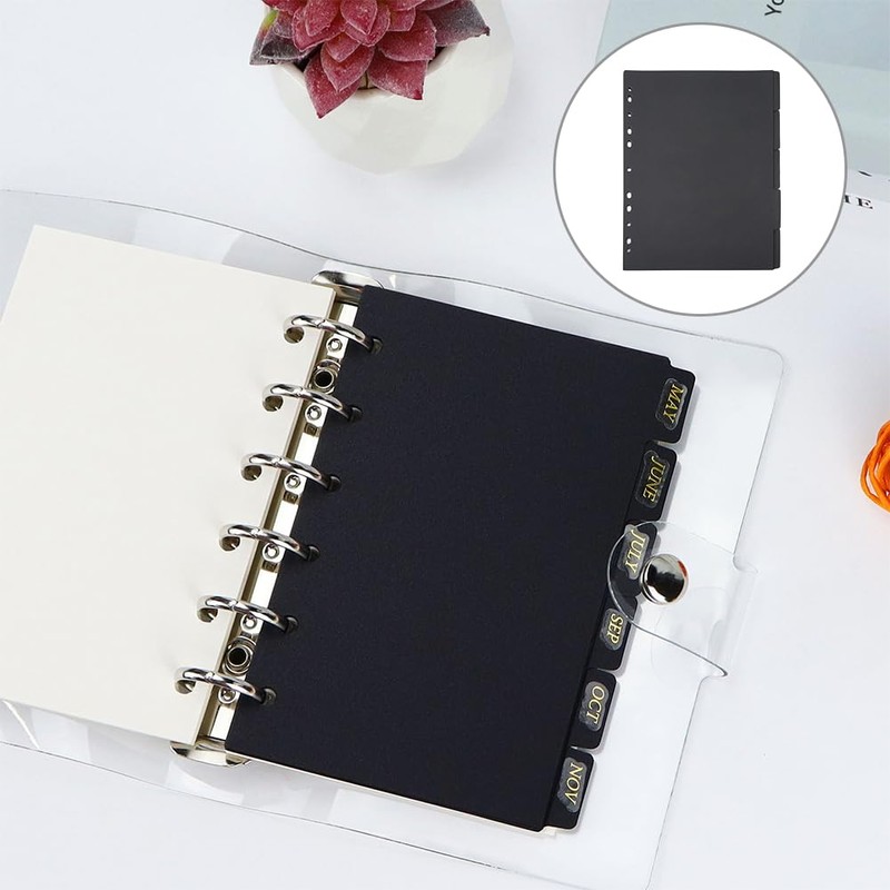 SUPERFINDINGS 20 Sheets 11 Hole Paper Folder Dividers A4 Notebook