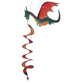 In the Breeze 4661 — Dragon Twister — Colorful Hanging Outdoor Decor Wind Spinner