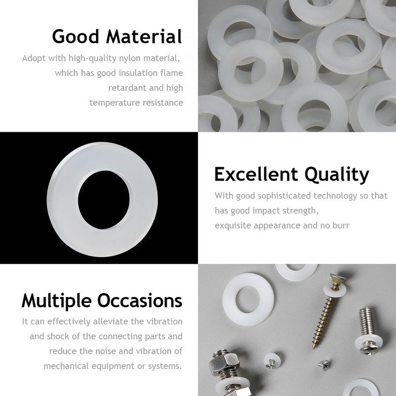FOMGIIN Plastic Washers M12 x 24 mm, Pack of 30