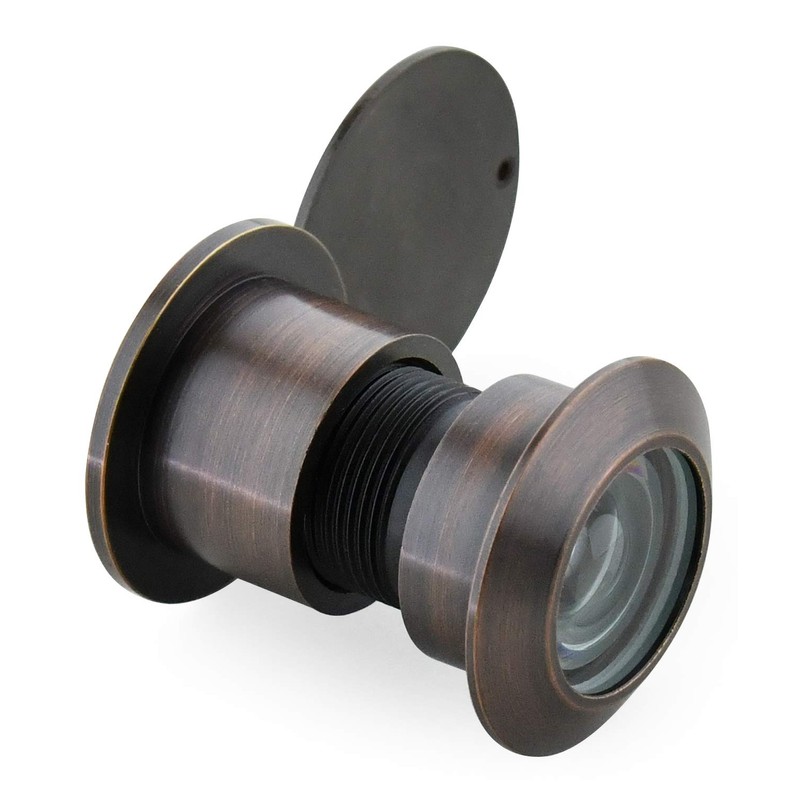 Earl Diamond - Solid Brass Door Viewer Peephole, 220-Degree Security