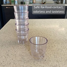 bicé BiceCrystal Drinking Cups, Dishwasher Safe, Unbreakable, Environment-Friendly | 100% Recyclable Drinking Glass | Sustainable Tumbler, Made in Italy, 40cl, Transparent (3cl (1.01 fl oz))