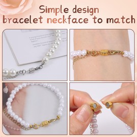 Cierres magnéticos de doble langosta de plata 925, cierres magnéticos de joyería para collares, pulseras extensoras y cierres (5 plateados)