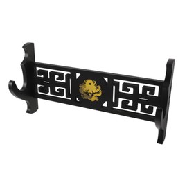 SUPVOX Sturdy Wooden Sword Stand Vertical Wall-mounted Sword Rack Display for Swords Holder