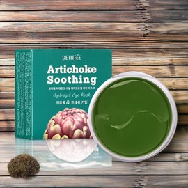 Use Petite Fe moisturizing eye patches, intensive care around the eyes, artichoke soothing hydrogel eye patches, 5 packs of 60 / 쁘띠페 수분 공급 아이 패치 사용 눈가 집중 관리 아티초크 수딩 하이드로겔 아이 패치 5개 60개입