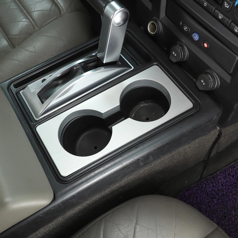 auguisy-motortrim For Hummer H2 2003-07 Aluminum Interior Shifter Console Cup