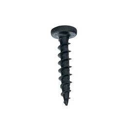 100 Pack Rok Hardware #10 x 1 Coarse Deep Thread Pan Head Screws Black Phosphate Wood MDF ROKS10X1PPCBP