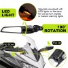 XM Adjustable Wing Rearview Mirrors LED Turn Signal For Suzuki