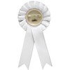Lawyer White Rosette Ribbon Award, Law School Gavels Trophy Ribbon