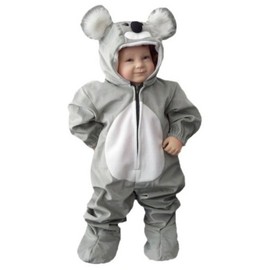 Koala Bear Costume, J42, Size 68-134, Children’s/Toddlers’ Koala Bears Fancy Dress/Carnival Costume, Birthday/Christmas Gift, 104/110, grey