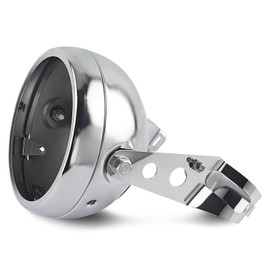 GLOBLED 5.75 Inch Motorcycle Headlight Mounting Bracket For 5-3/4 Motorcycle Led Headlight Compatible With Harley Kawasaki Honda Yamaha Suzuki Chopper-Chrome