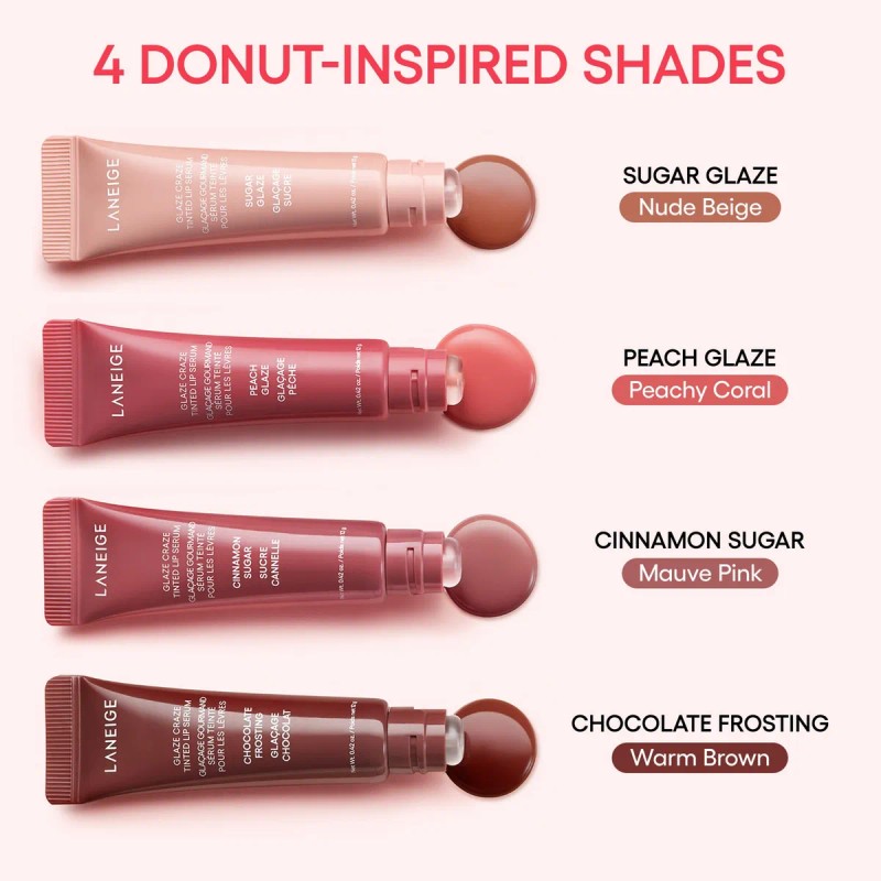 Srum Para Labios Con Color Laneige Glaze Craze Peach Glaze