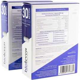 Probióticos Bioleve By Gaero Shop - 30 Billones UFC, 10 Cepas, Cápsulas Veganas para Salud Digestiva e Inmunológica (60 Cápsulas)