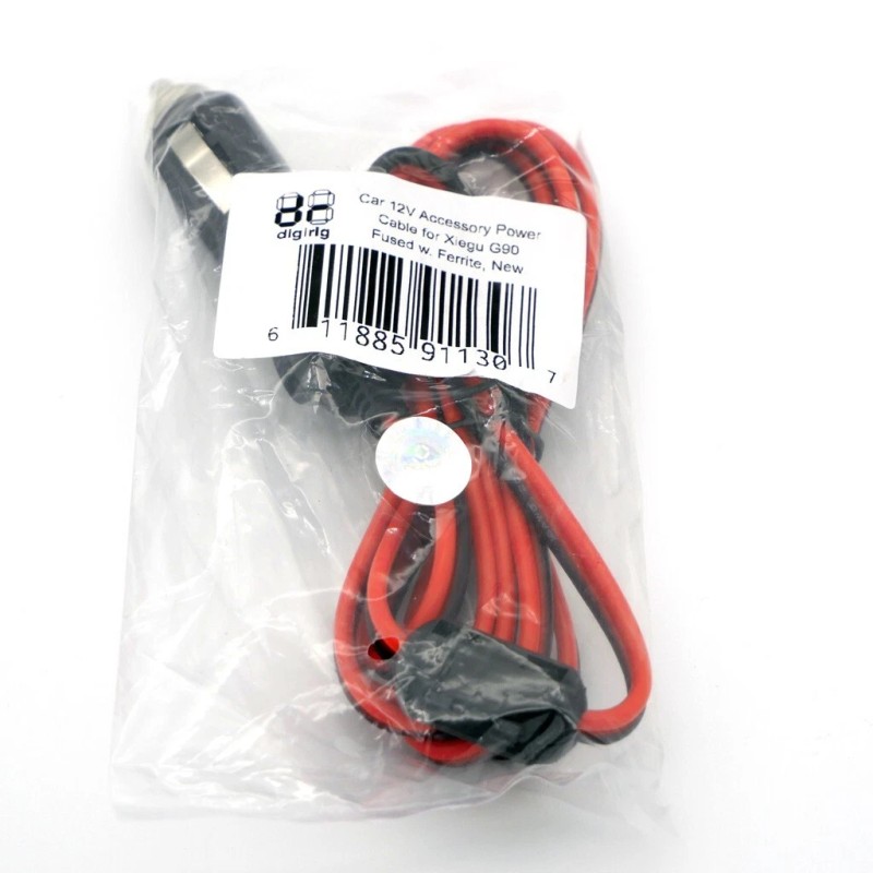 digirig Car Auxiliary 12V Power Plug Adapter Cable for Xiegu