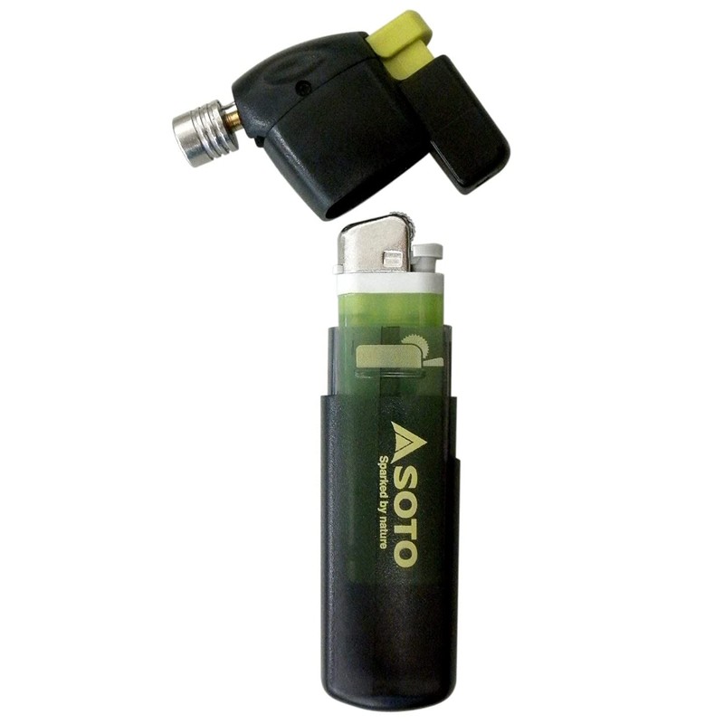 SOTO Butane Torch Lighter, Compact Windproof Pocket Lighter, Refillable, Adjustable