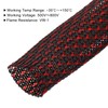 QUARKZMAN 16.4ft-32mm High Temperature Insulated Braided Sleeve Black Red