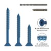 DAYALO Concrete Screws Countersunk Head with Phillips M6.5 x 45,