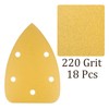 Kozelo 18pcs Mouse Detail Sander Sandpaper - [5-Hole 220 Grit]