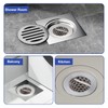 3" Commercial Floor Drain Strainer, 4'' High, Thick Perforated 316