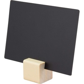 Securit TAG-HLD-TE Kreidetafelschilder + Halterung Teak im Set