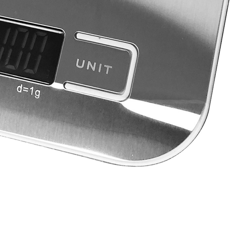 Electronic Kitchen Scale 11lb Stainless Steel Digital Food Portable Kitchen