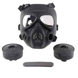 Sutekus Tactical M04 Gas Mask Type Full Face Goggles with Anti-Fog Fan (Fan 2 pcs) without Filter Function