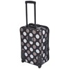 Rockland Fashion Softside Upright Luggage Set, Expandable, New Black Dot,