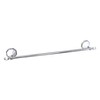 MODONA 24" Double Towel Bar - White Porcelain & Chrome