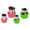 Pearl Metal C-3902 Die Cutter, Heart, Star, Large, Small Set,