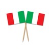 Beistle Italian Flag Picks 2.5-Inch (50-Count) , Red/Green/White