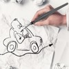 Plumillas de Dibujo Manga, Herramienta de Dibujo Cómico, 2 Soportes