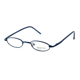 Calabria Metal Flex KIDS 1003 Oval Reading Glasses +0.50 Blue Girls