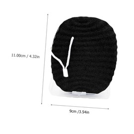 Healvian 2pcs Bamboo Charcoal Face Cleaning Sponge for Makeup Removal Gentle Natural Exfoliating Puff and Facial Cleansing Tool Styles Box